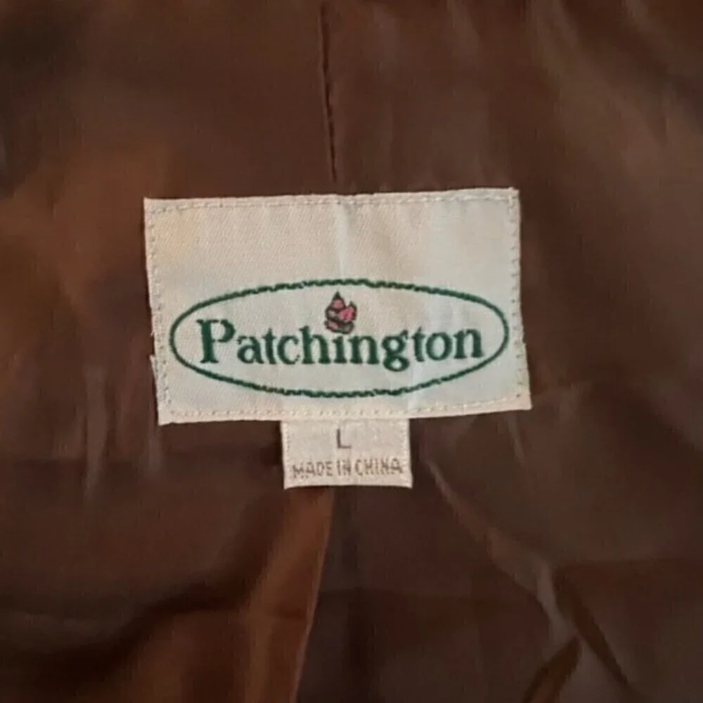Patchington Vest Faux Suede Large Brown